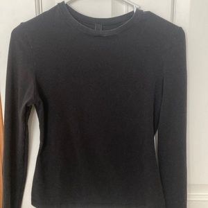 Black Skims cotton jersey long sleeve size medium